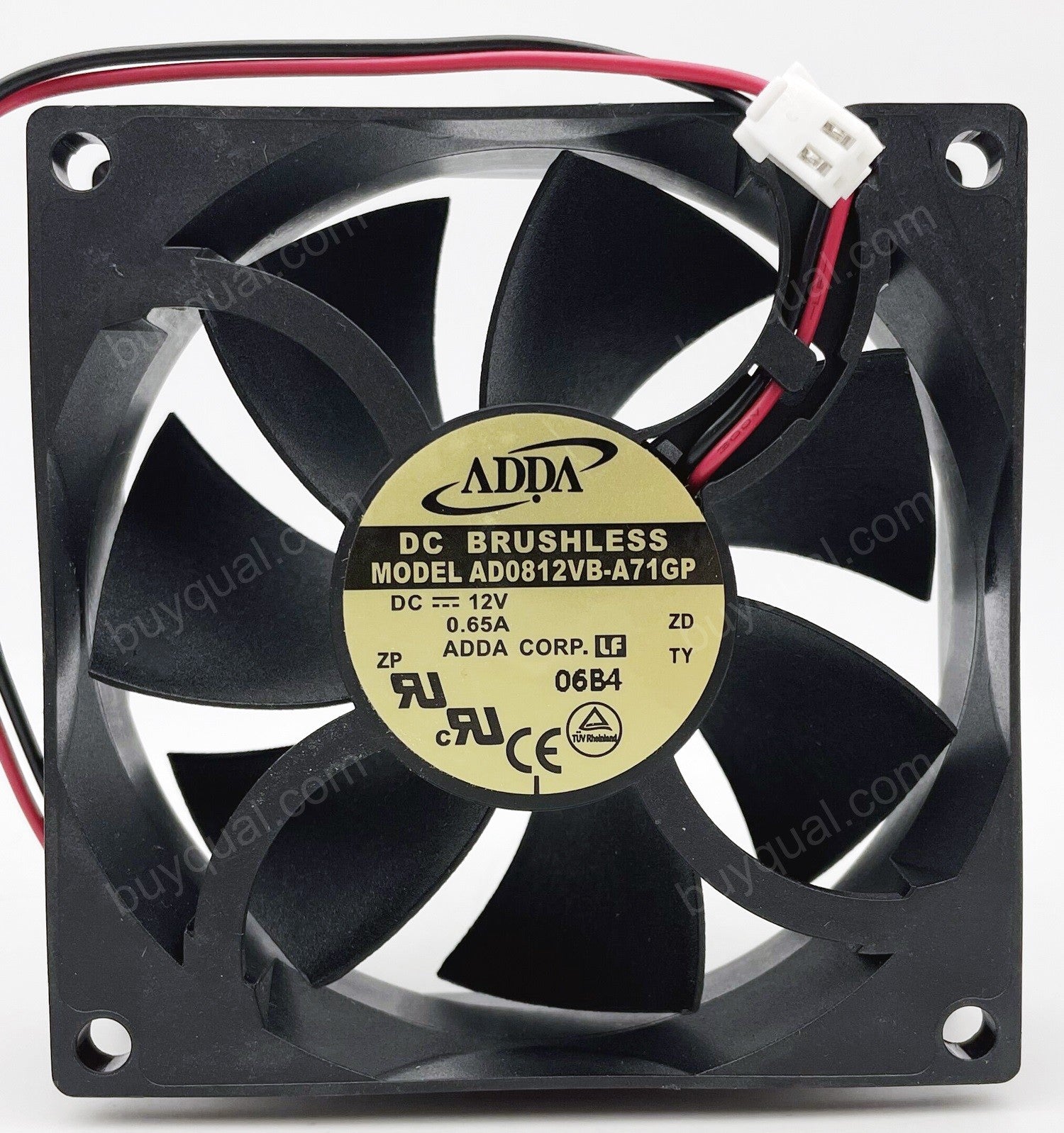 ADDA AD0812VB-A71GP 12V 0.65A 2wires Cooling Fan ADDA AD0812VB-A71GP 12V 0.65A 2wires Cooling Fan